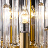 Creative Personalized Glass Tubes Copper Post Modern Chandelier Light
