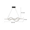40 Sleek Wave Modern Pendant Light With Dimmable Led
