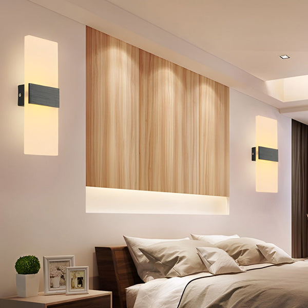 Rectangular Acrylic 6W Modern Wall Lamp