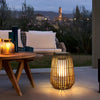 Rattan Portable Lantern Shaped Led Waterproof Solar Outdoor Lights