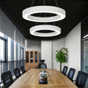 Round Ring Hanging Profile Light Suspended Office Led Pendant Light For Gyms