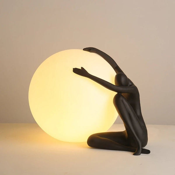 Abstract Character Round Table Lamp