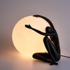 Abstract Character Round Table Lamp