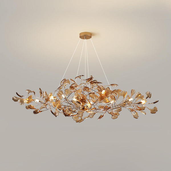 acrylic-ginkgo-leaf-chandelier