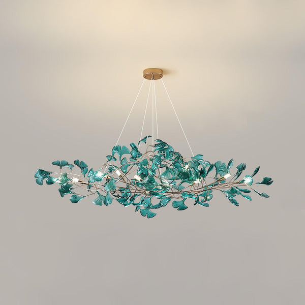 acrylic-ginkgo-leaf-chandelier