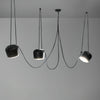 Modern Aluminum Pendant Light with Adjustable Aim, Integrated LED for Kitchen Island and Dining Room