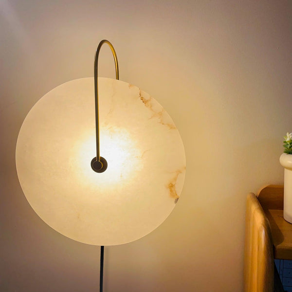 Alabaster Led Plug In Wall Lamp