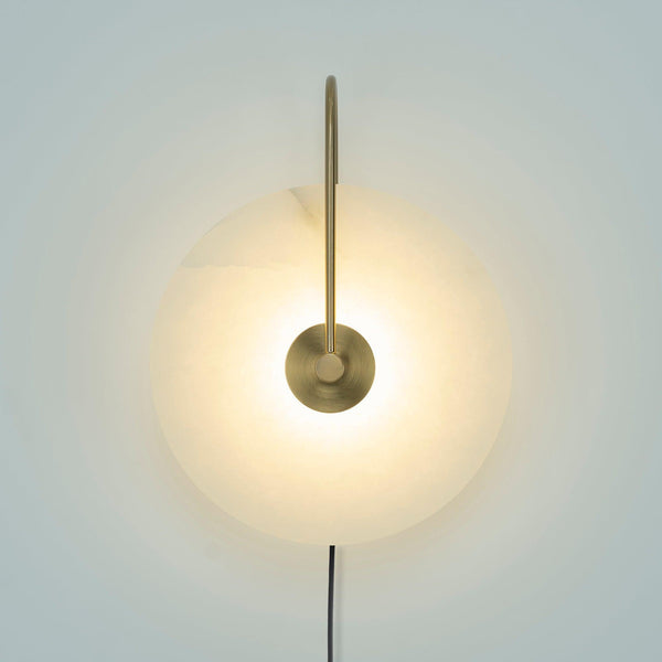 Alabaster Led Plug In Wall Lamp