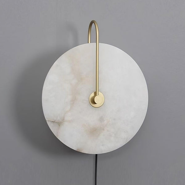 Alabaster Led Plug In Wall Lamp