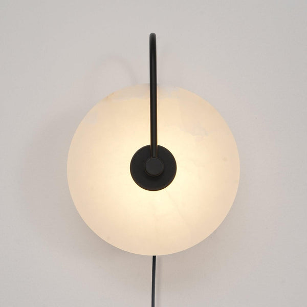 Alabaster Led Plug In Wall Lamp