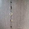 Alabaster Orb Vertical Wall Sconce