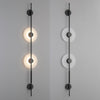 Alabaster Orb Vertical Wall Sconce