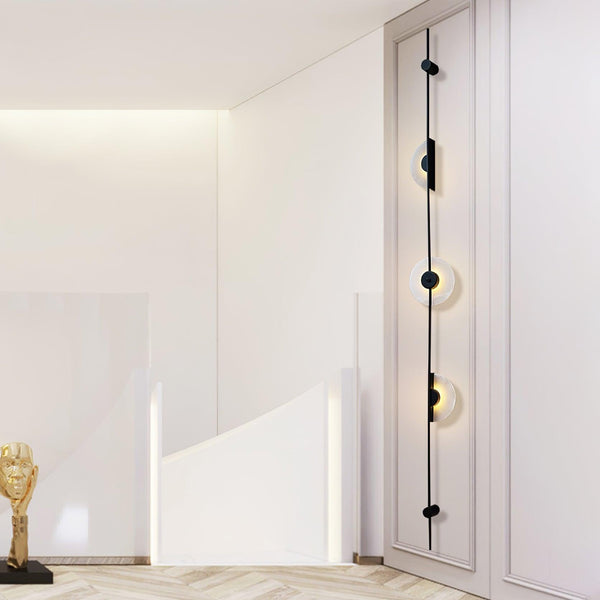 Alabaster Vertical Plug In Wall Sconce