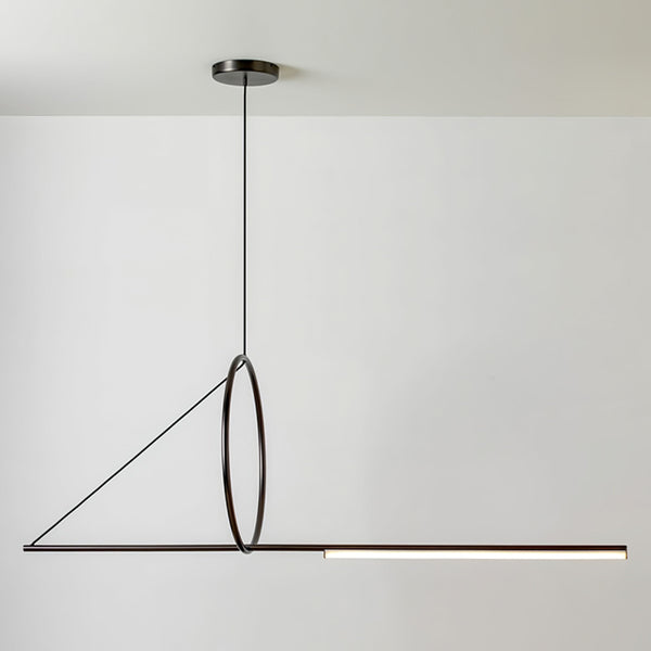 Angled Linear Pendant Light