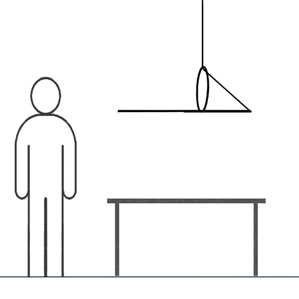 Angled Linear Pendant Light