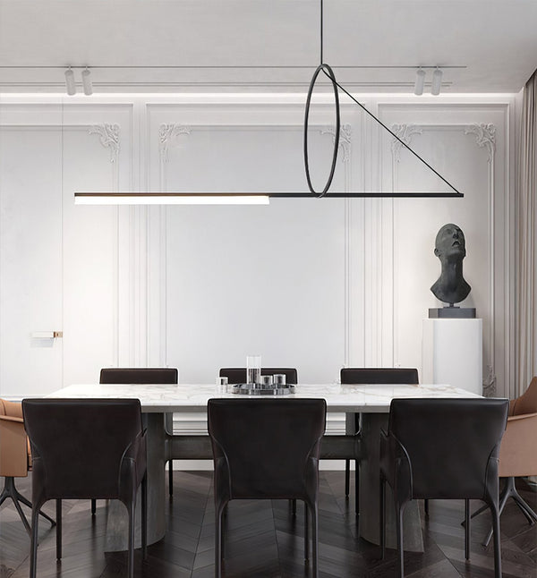 Angled Linear Pendant Light