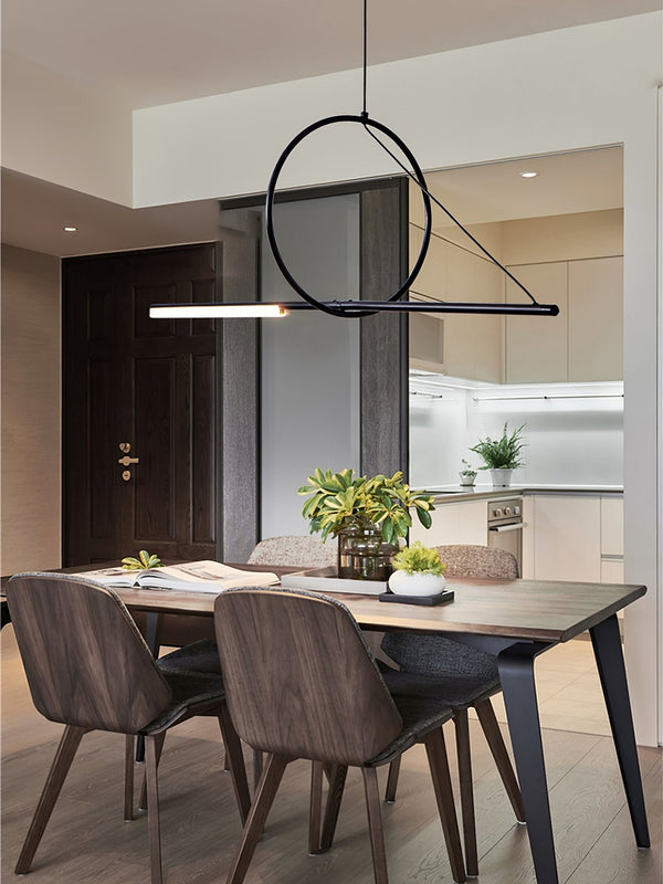 Angled Linear Pendant Light