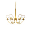 Aureate Radiance Glass Chandelier
