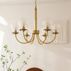 Aureate Radiance Glass Chandelier