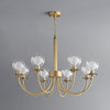 Aureate Radiance Glass Chandelier