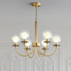 Aureate Radiance Glass Chandelier