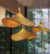 Bamboo Weave Hat Pendant Light