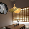 Bamboo Weave Hat Pendant Light