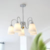 Bauhaus Pleated Chandelier