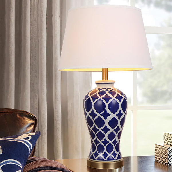 Blue And White Hope Table Lamp