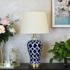 Blue And White Hope Table Lamp