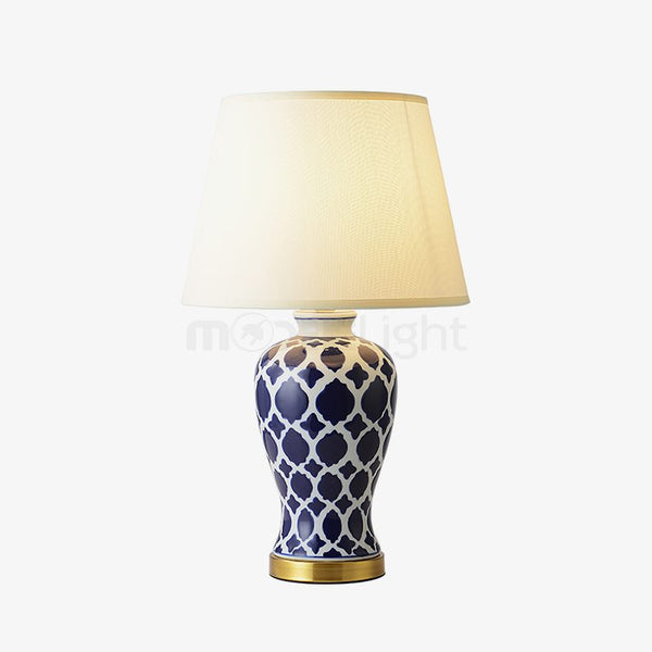 Blue And White Hope Table Lamp