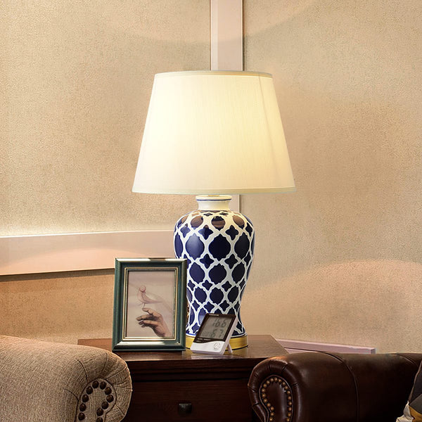 Blue And White Hope Table Lamp