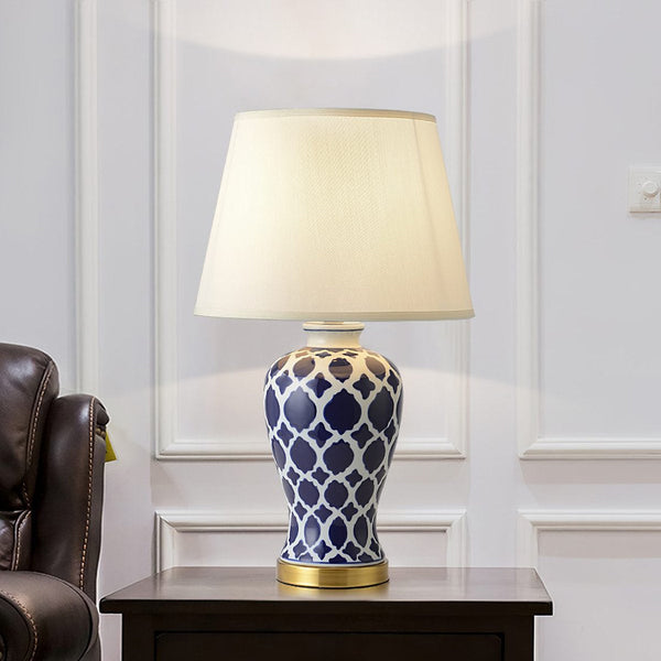 Blue And White Hope Table Lamp