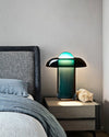Blue Glass Mushroom Table Lamp