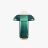 Blue Glass Mushroom Table Lamp