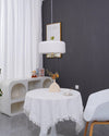 White Bottle Cap Pendant Light, Modern Minimalist Hanging Lamp for Kitchen Island and Dining Room