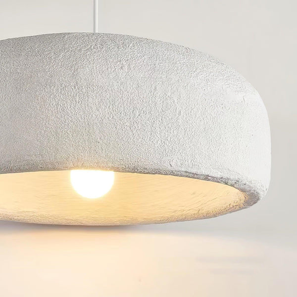 White Bottle Cap Pendant Light, Modern Minimalist Hanging Lamp for Kitchen Island and Dining Room