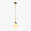 Brass Pleated Ceramic Pendant Lamp