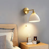 Brass Pleated Ceramic Wall Lamp