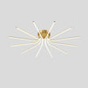 Brass Starbursts Ceiling Lamp