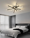 Brass Starbursts Ceiling Lamp