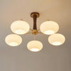 Brass Wooden Persimmon Ceiling Lamp