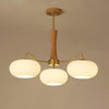 Brass Wooden Persimmon Ceiling Lamp