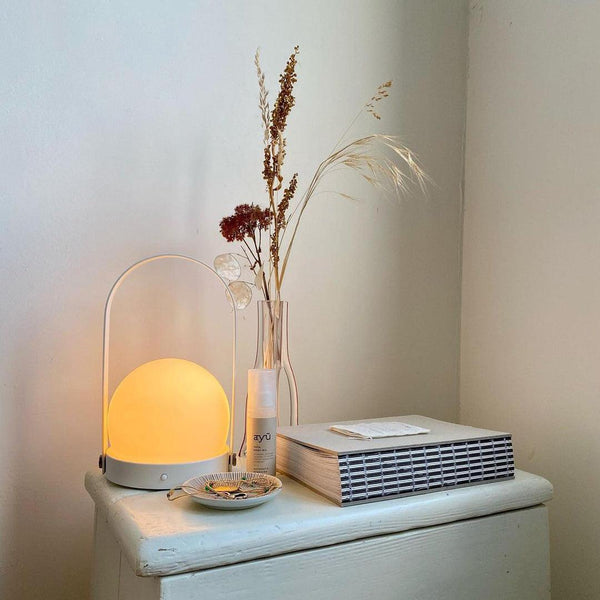 Carrie Built In Battery Table Lamp