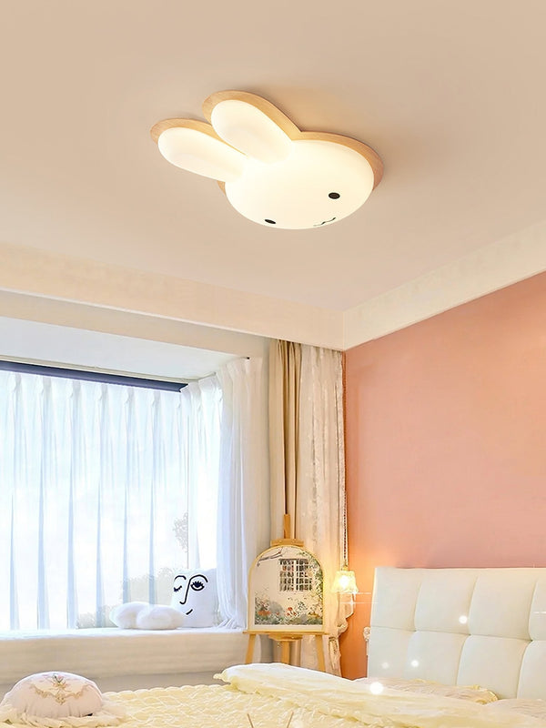 Cartoon White Rabbit Ceiling Lamp