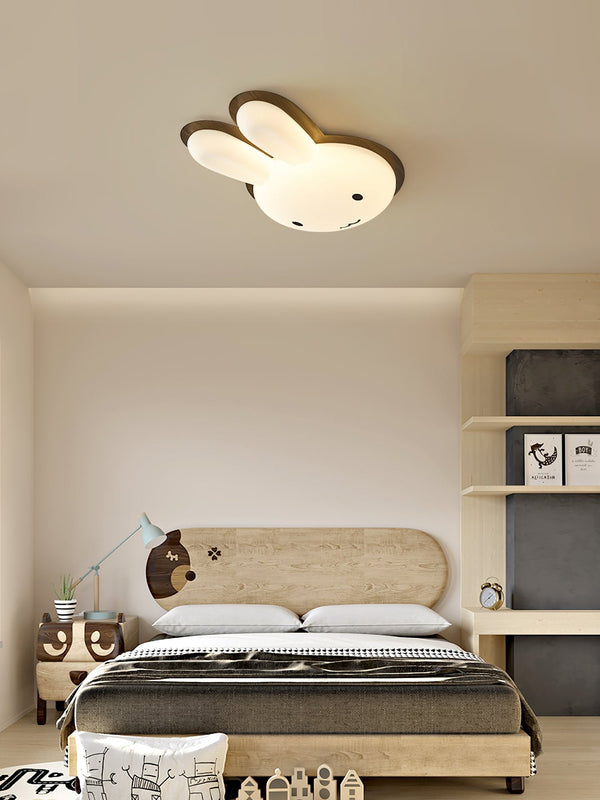Cartoon White Rabbit Ceiling Lamp