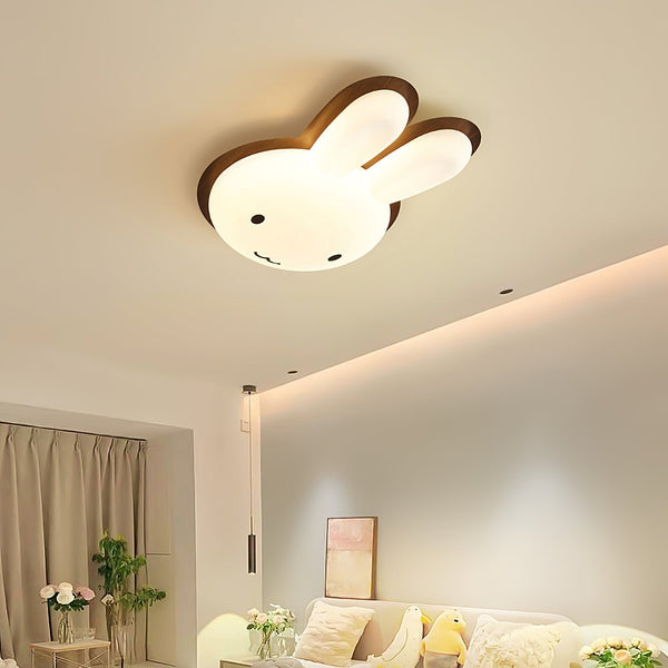 Cartoon White Rabbit Ceiling Lamp