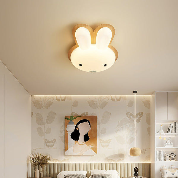 Cartoon White Rabbit Ceiling Lamp