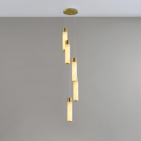 Celestial Alabaster Cascade Chandelier