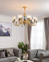 Court Ceramic Copper Chandelier